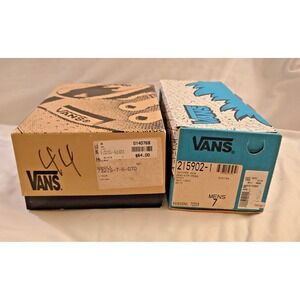 Vintage 1990s Vans Shoe Boxes Only Men's Size 7 for Cab Black & Epoch Navy Suede